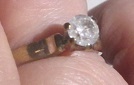 xxM1203M 10k white gold diamond ring. Takst-Valuation N.Kr. 11000